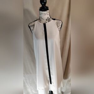 NWT! Monteau Ivory Halter Style Fully Lined Sleeveless Dress. Size L